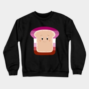 Lesbian Pride Toast Crewneck Sweatshirt